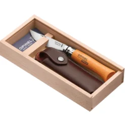 Opinel Classic Originals - Carbon Steel Knife & Pouch Gift Set