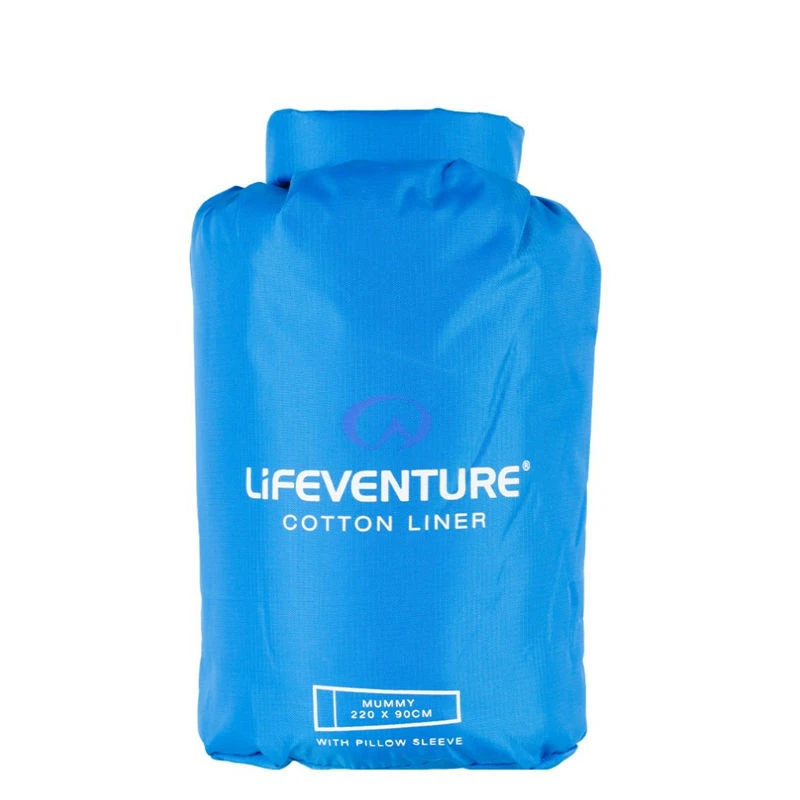 Lifeventure Cotton Sleeping Bag Liner With Pillow Sleeve 10 Lifeventure Cotton Sleeping Bag Liner With Pillow Sleeve - Image 10